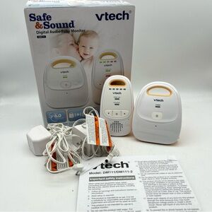 VTech DM111 Audio Baby Monitor with 1 Parent Unit with Rechargeable Battery Long